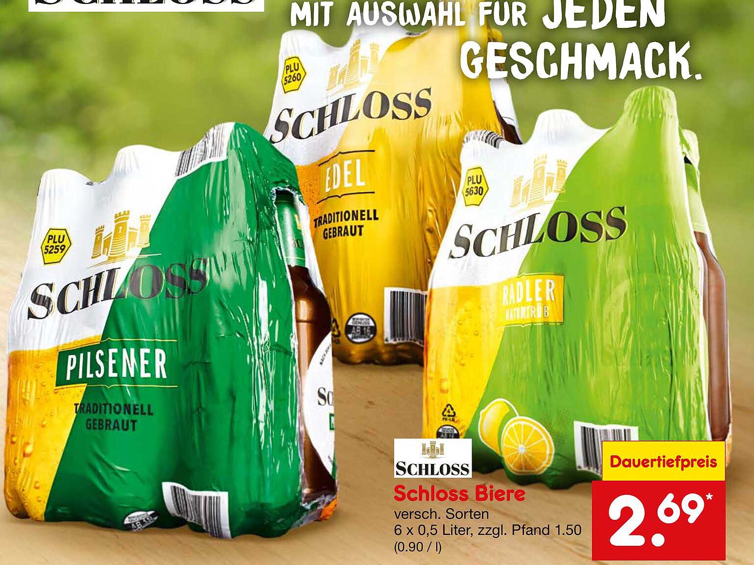Schloss Biere - Verschiedene Sorten