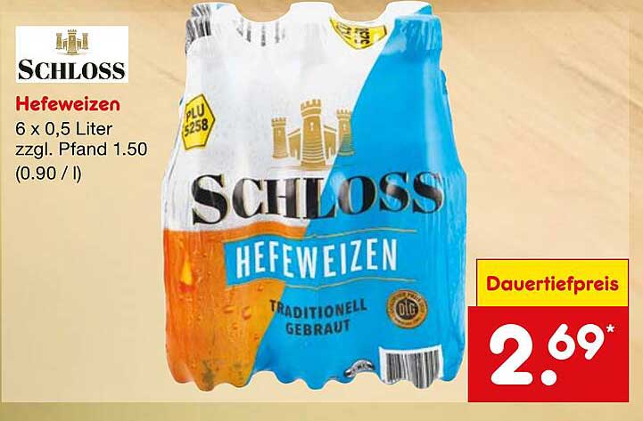 Schloss Hefeweizen 6 x 0,5 Liter
