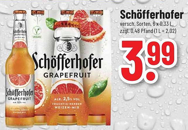 Schöfferhofer Grapefruit 6 x 0,33 L