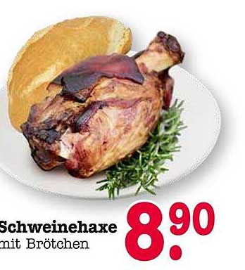 Schweinehaxe mit Brötchen