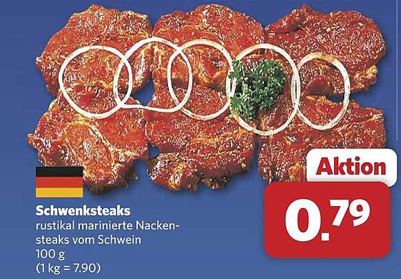 Schwenksteaks - rustikal marinierte Nackensteaks vom Schwein