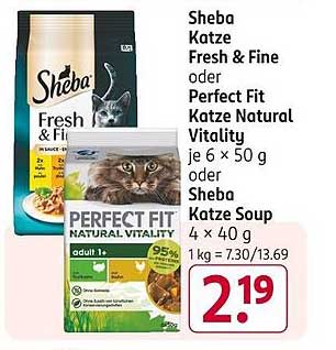 Sheba Katze Fresh & Fine oder Perfect Fit Katze Natural Vitality