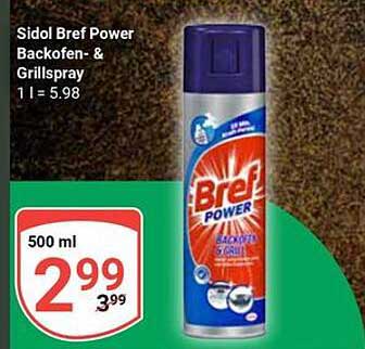 Sidol Bref Power Backofen- & Grillspray 500 ml