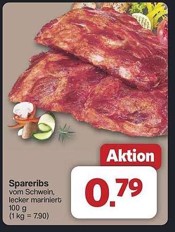 Spareribs vom Schwein, lecker mariniert