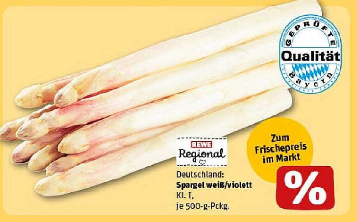 Spargel weiß/violett Kl. I, je 500-g-Pckg.