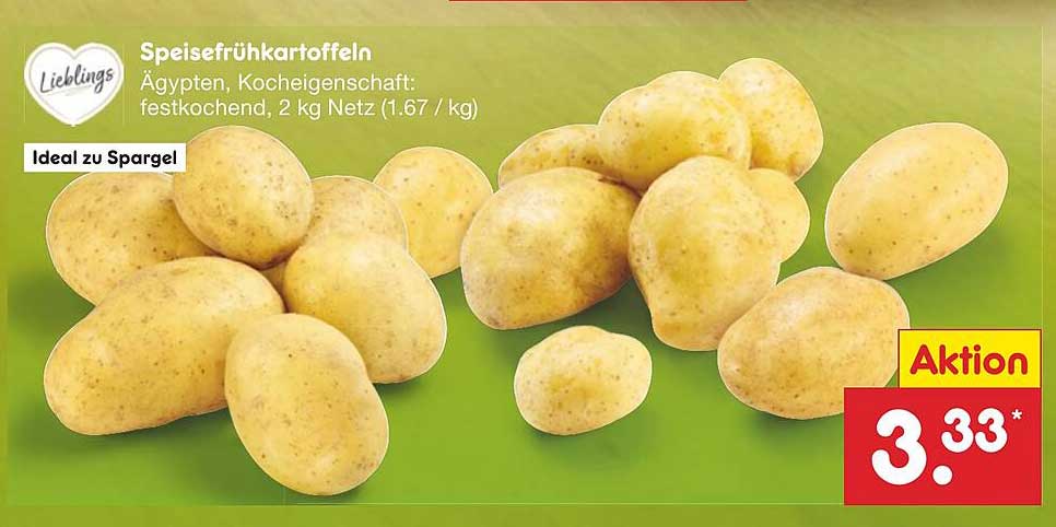 Speise frühkartoffeln, Ägypten, 2 kg Netz