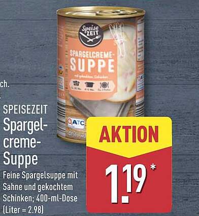 SPEISEZEIT Spargelcreme-Suppe