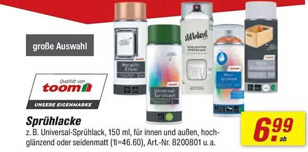 Sprühlack z. B. Universal-Sprühlack, 150 ml