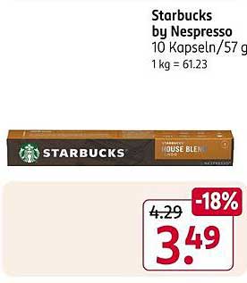 Starbucks by Nespresso - House Blend 10 Kapseln