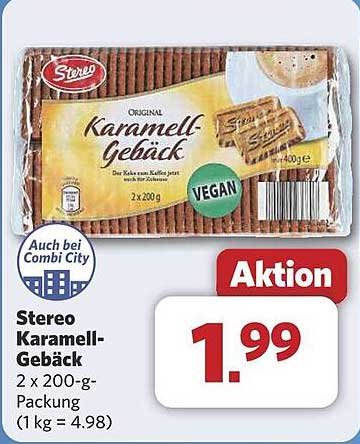 Stereo Karamell-Gebäck 2 x 200-g-Packung