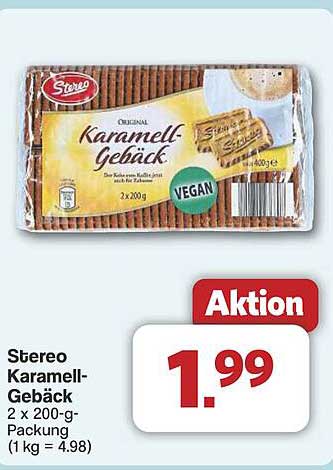 Stereo Karamell-Gebäck 2 x 200-g-Packung