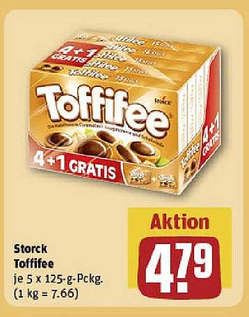 Storeck Toffifee - 5 x 125 g-Packung für nur 4,79 €
