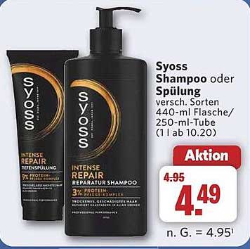 Syoss Shampoo oder Spülung – Intense Repair
