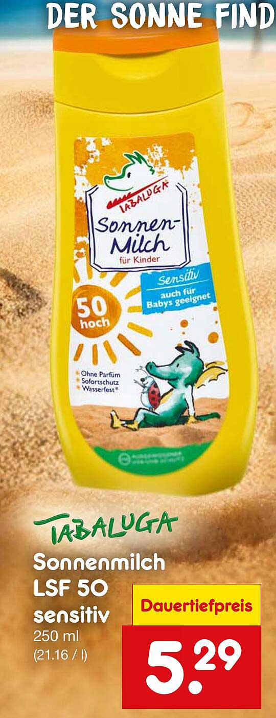 Tabaluga Sonnenmilch LSF 50 sensitiv 250 ml