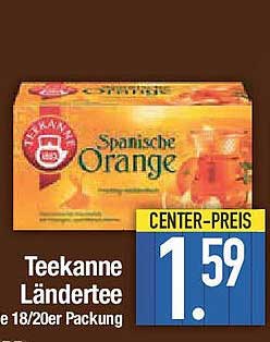 Teekanne Ländertee Spanische Orange 18/20er Packung