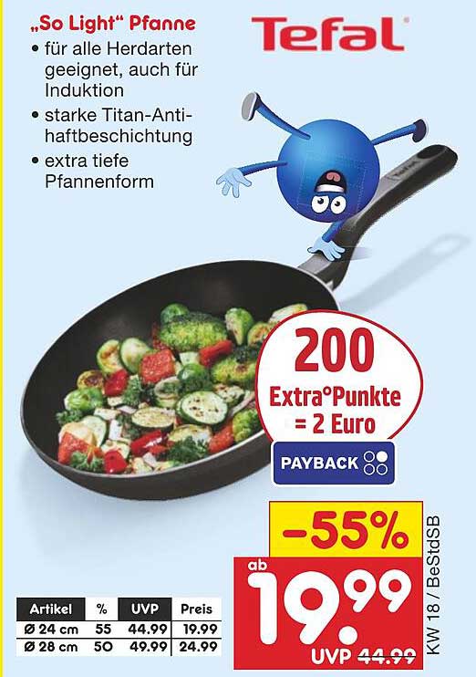 Tefal „So Light“ Pfanne - Jetzt im Angebot!