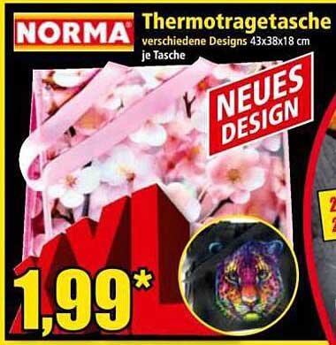 Thermotragetasche verschiedene Designs 43x38x18 cm je Tasche