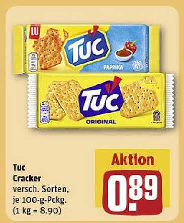 Tuc Cracker - Verschiedene Sorten