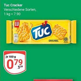 Tuc Cracker - Verschiedene Sorten, je 100 g nur 0,79 €