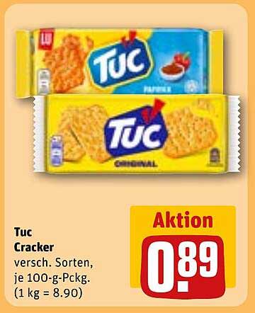 Tuc Cracker - Verschiedene Sorten, je 100-g-Pckg.