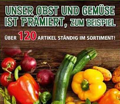 Unser Obst und Gemüse ist prämiert