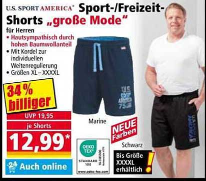 U.S. SPORT AMERICA Sport-/Freizeithosen für Herren – große Mode