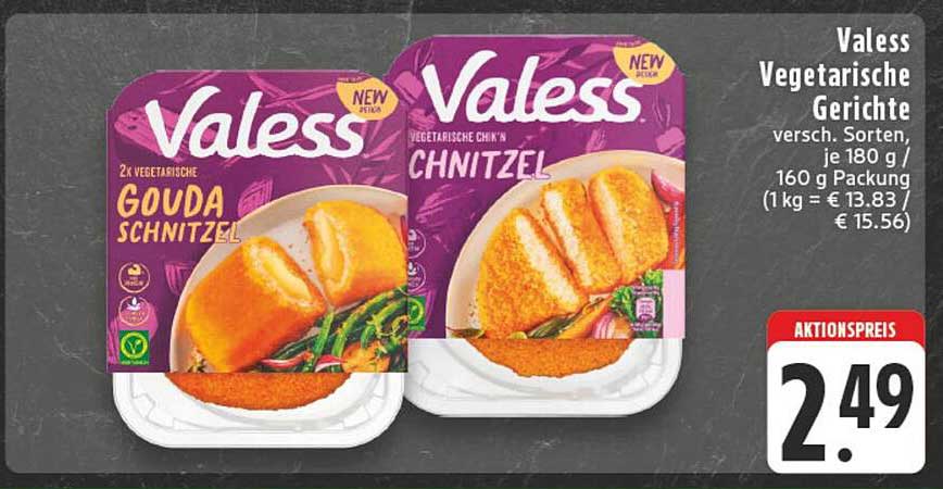 Valess Vegetarische Gerichte 2er Pack Gouda Schnitzel