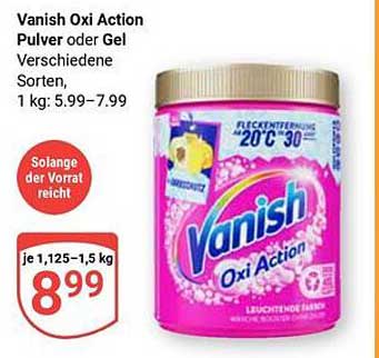 Vanish Oxi Action Pulver oder Gel - Verschiedene Sorten, 1 kg