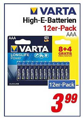 VARTA High-E-Batterien 12er-Pack