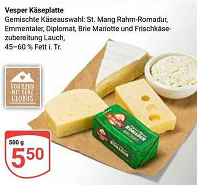 Vesper Käseplatte