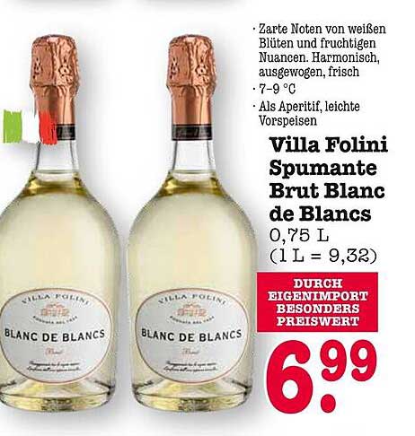 Villa Folini Spumante Brut Blanc de Blancs 0,75 L