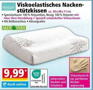 Viskoelastisches Nackenstützkissen