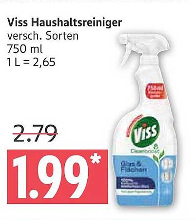 Viss Haushaltsreiniger 750 ml – verschiedene Sorten