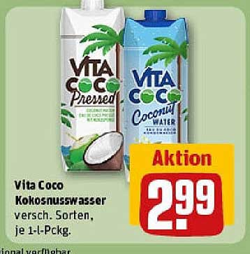 Vita Coco Kokosnusswasser 1-l-Pckg, diverses