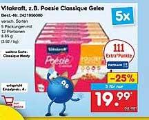 Vitakraft, z.B. Poesie Classique Gelee, 5x 85g