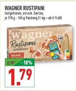 Wagner Rustipani Tiefkühlofenbrot, 170 g – 185 g, verschiedene Sorten