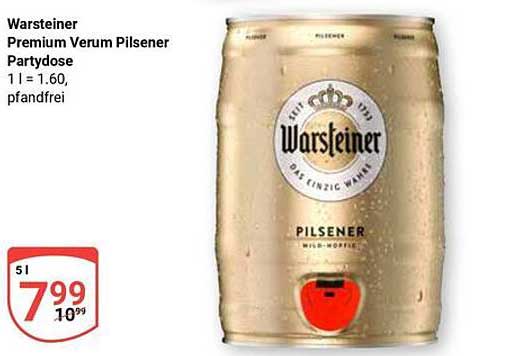 Warsteiner Premium Verum Pilsener Partydose