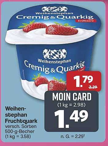 Weihenstephan Cremig & Quark Erdbeere 500 g