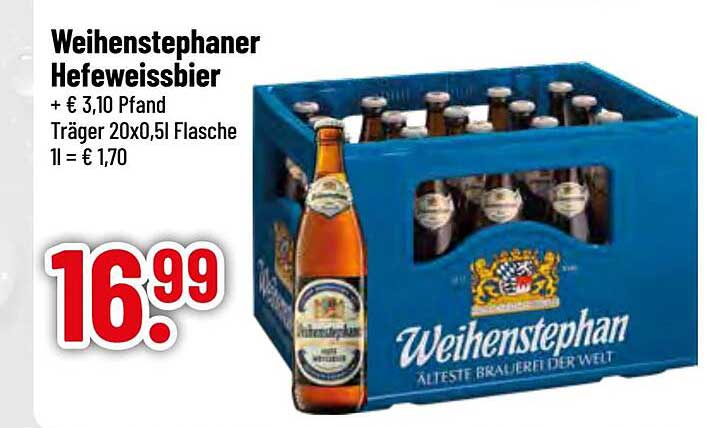 Weihenstephaner Hefeweissbier 20x0,5l