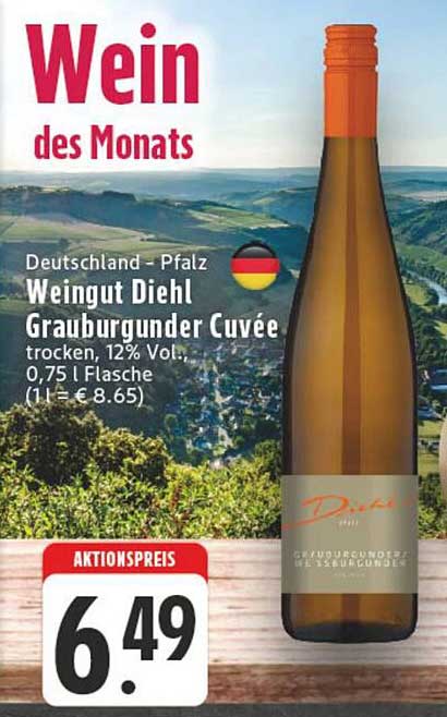 Wein des Monats: Weingut Diehl Grauburgunder Cuvée