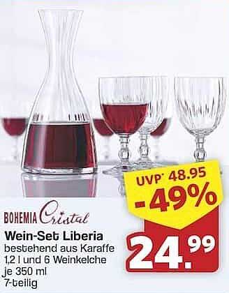 Wein-Set Liberia 7-teilig – Bohemia Crystal