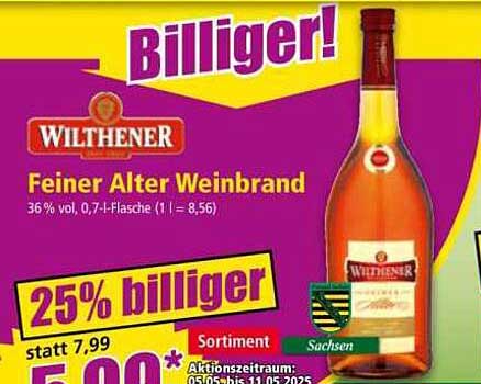 WILTHENER Feiner Alter Weinbrand