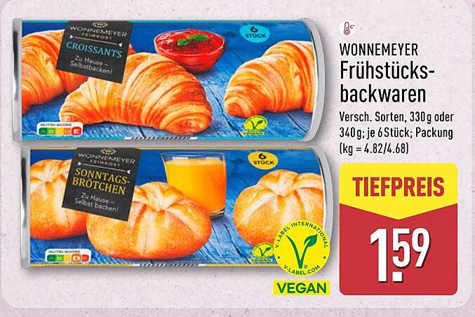 Wonnemeyer Frühstücksbackwaren – Verschiedene Sorten