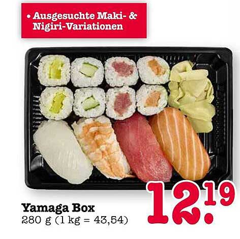 Yamaga Box - Ausgewählte Maki- & Nigiri-Variationen