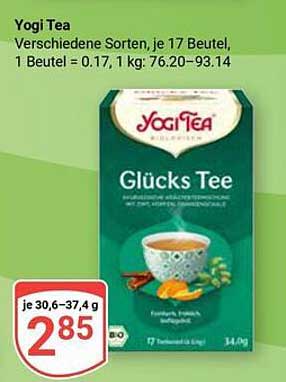 Yogi Tea Glücks Tee, verschiedene Sorten, 17 Beutel