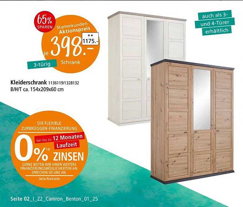3-türiger Kleiderschrank
