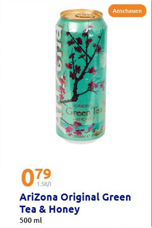 AriZona Original Green Tea & Honey 500 ml