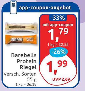 Barebells Protein Riegel - verschiedene Sorten