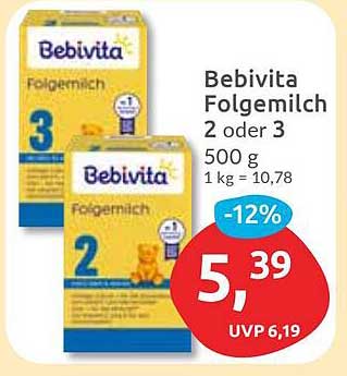 Bebivita Folgemilch 2 oder 3 500 g