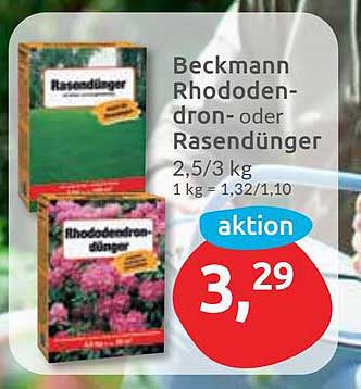 Beckmann Rhododendron- oder Rasendünger 2,5/3 kg